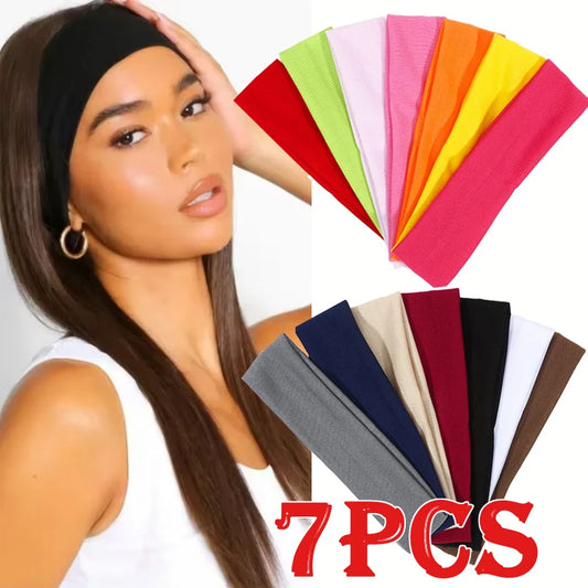 7Pcs Multi-Color Elastic Hair bands