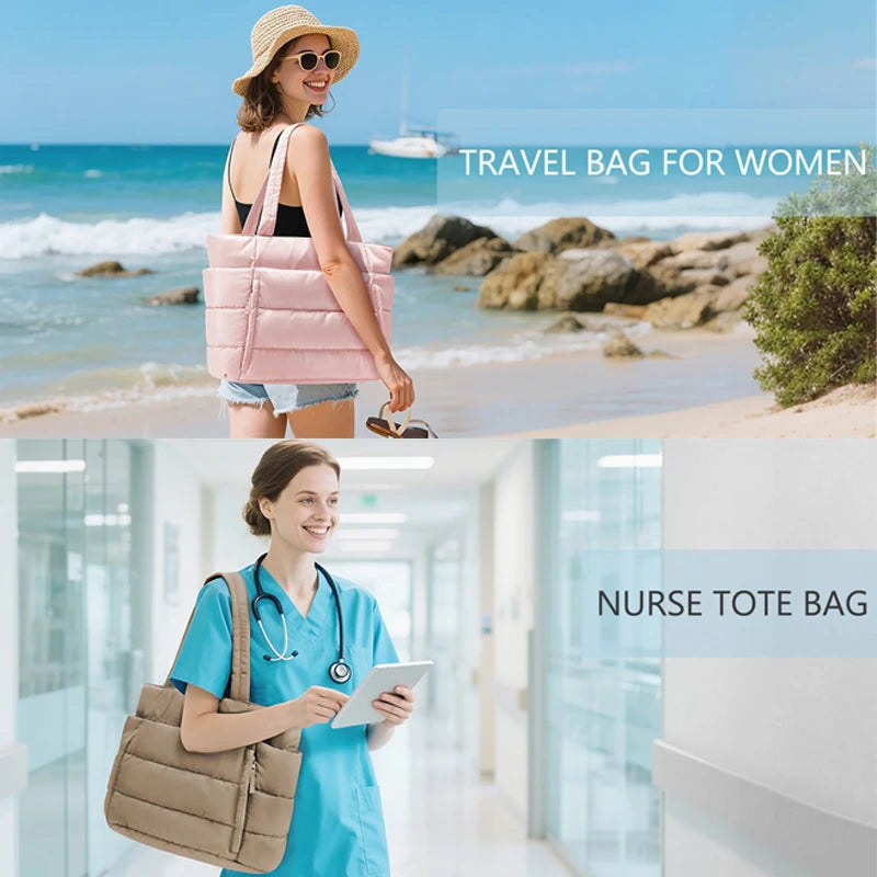 Stylish Puffy Tote Bag