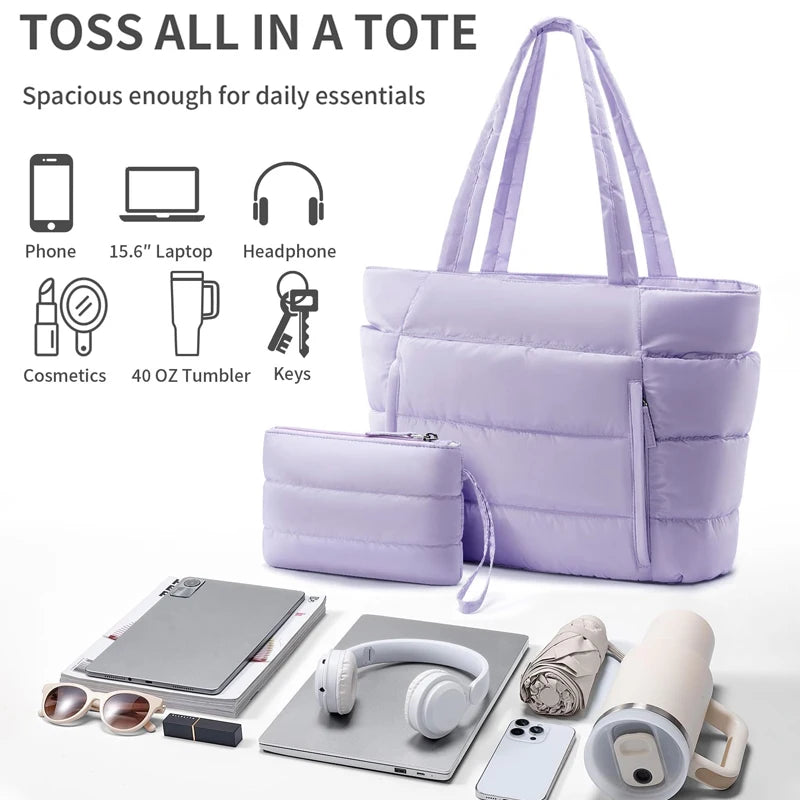 Stylish Puffy Tote Bag